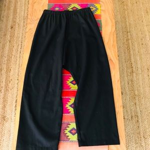 UZI nyc black Lyocel drop crotch pants